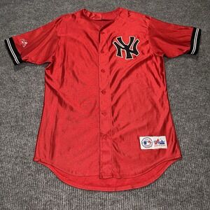 Vintage‎ New York Yankees Majestic Authentic Jersey Alt Red Adult Medium